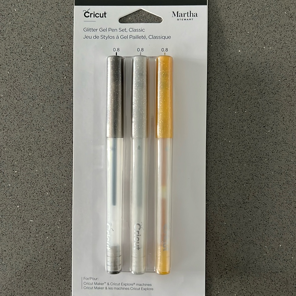 Cricut Martha Stewart Glitter Gel Pen set